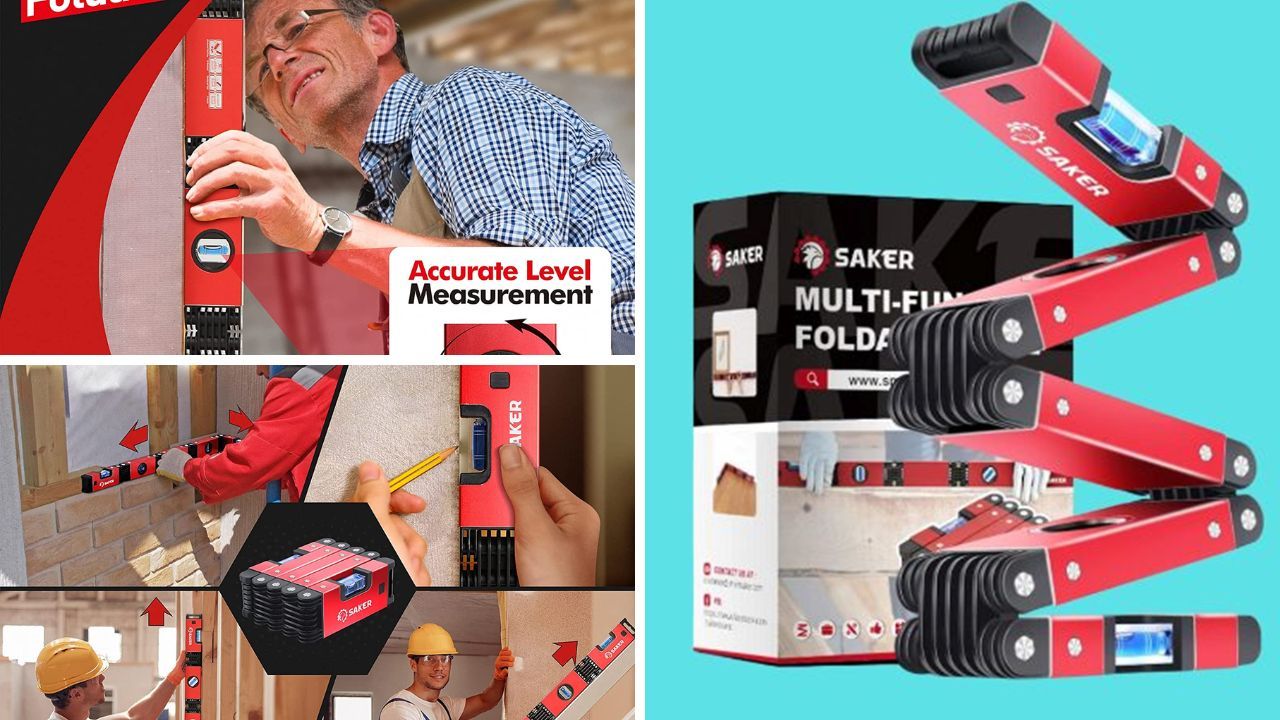 Photos of saker-level in use on job sites