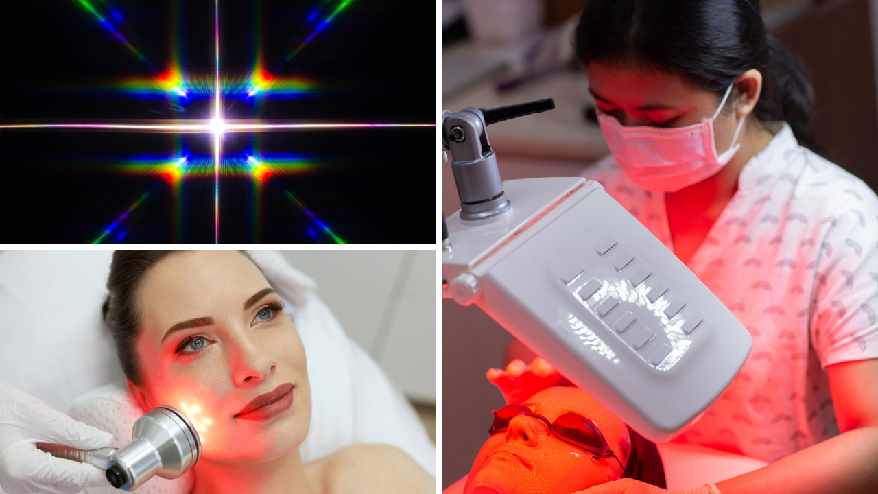 Images of Instruments and procedures for Red Light Thereapy