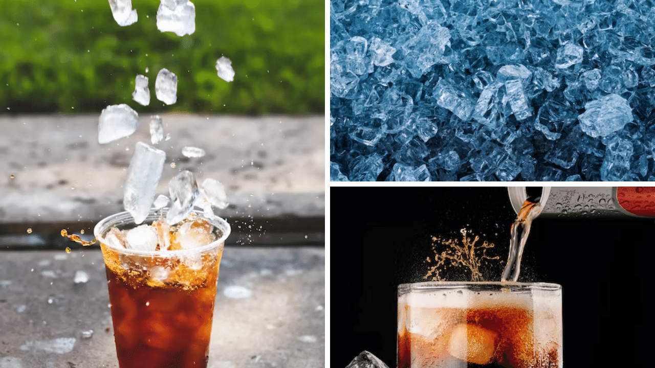 Photos of ice cubes