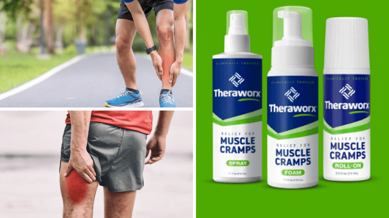 Images of athletes with joint or muscle inflammation 